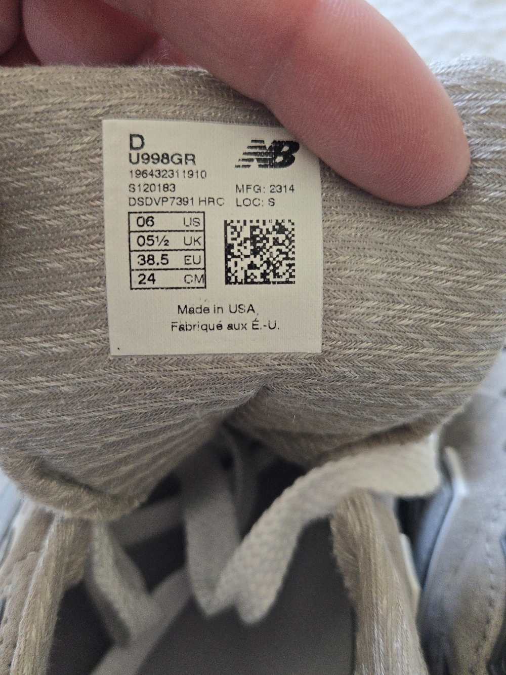 New Balance 998 Women 7.5 Made In USA Gray Suede & Mesh Sneakers 042026 - Picture 9 of 9